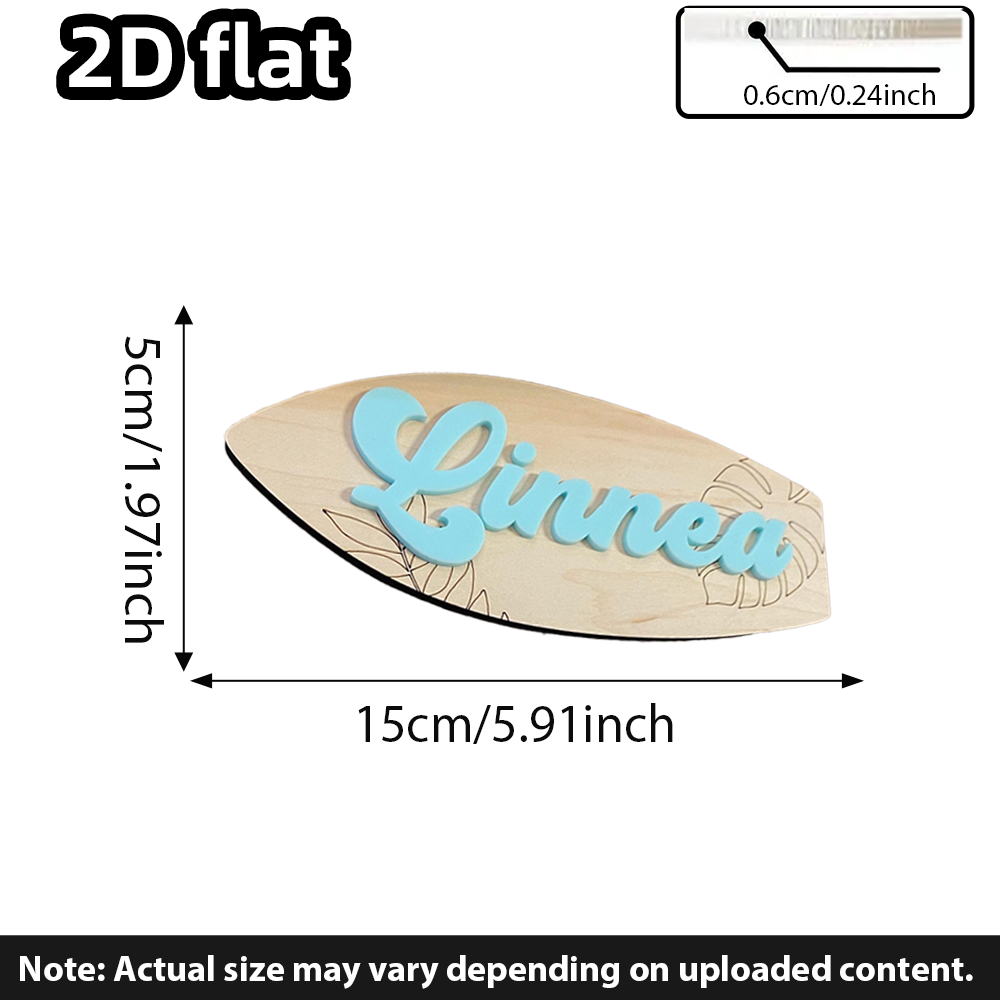 Surfboard Baby Name Signboard  - Nursery review and price
