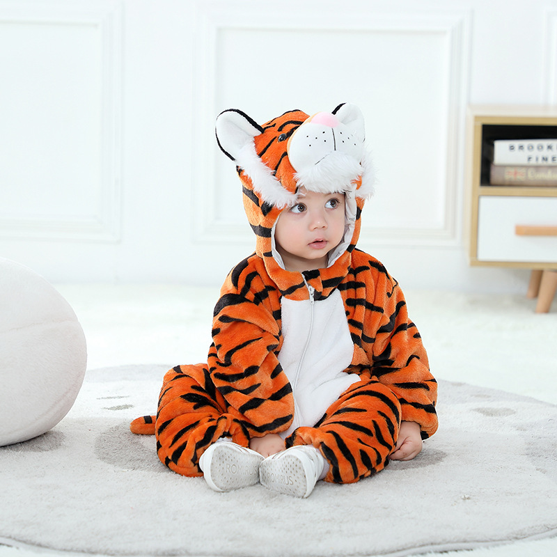 Animal Tiger Baby Clothes Kigu - Cotton Baby Onesies Zipper review and price