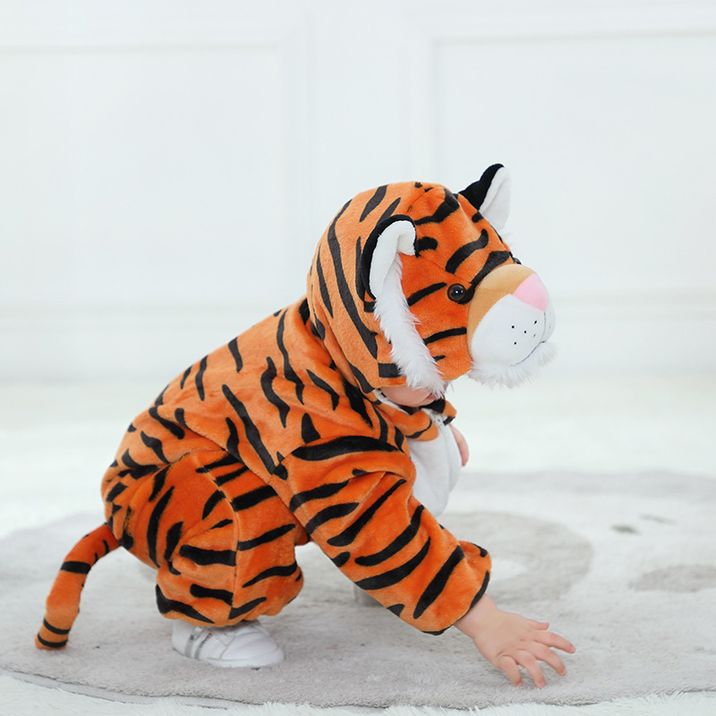 Animal Tiger Baby Clothes Kigu - Cotton Baby Onesies Zipper review and price
