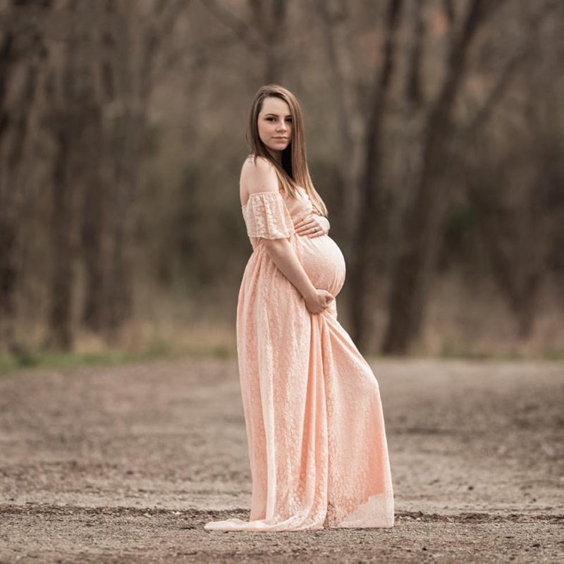 Pregnant Women Off Shoulder Ru - Maternity Wear review and price